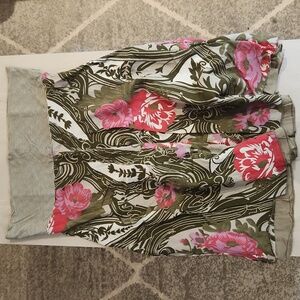 Vero Moda Floral Mini Skirt - Pink and Green